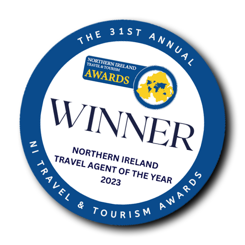 30. NORTHERN IRELAND TRAVEL AGENT OF THE YEAR 2023 - winner stamp